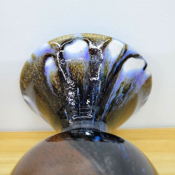 Vintage Drip Glazed Studio Pottery Vessel Vase - Picture 13 of 15